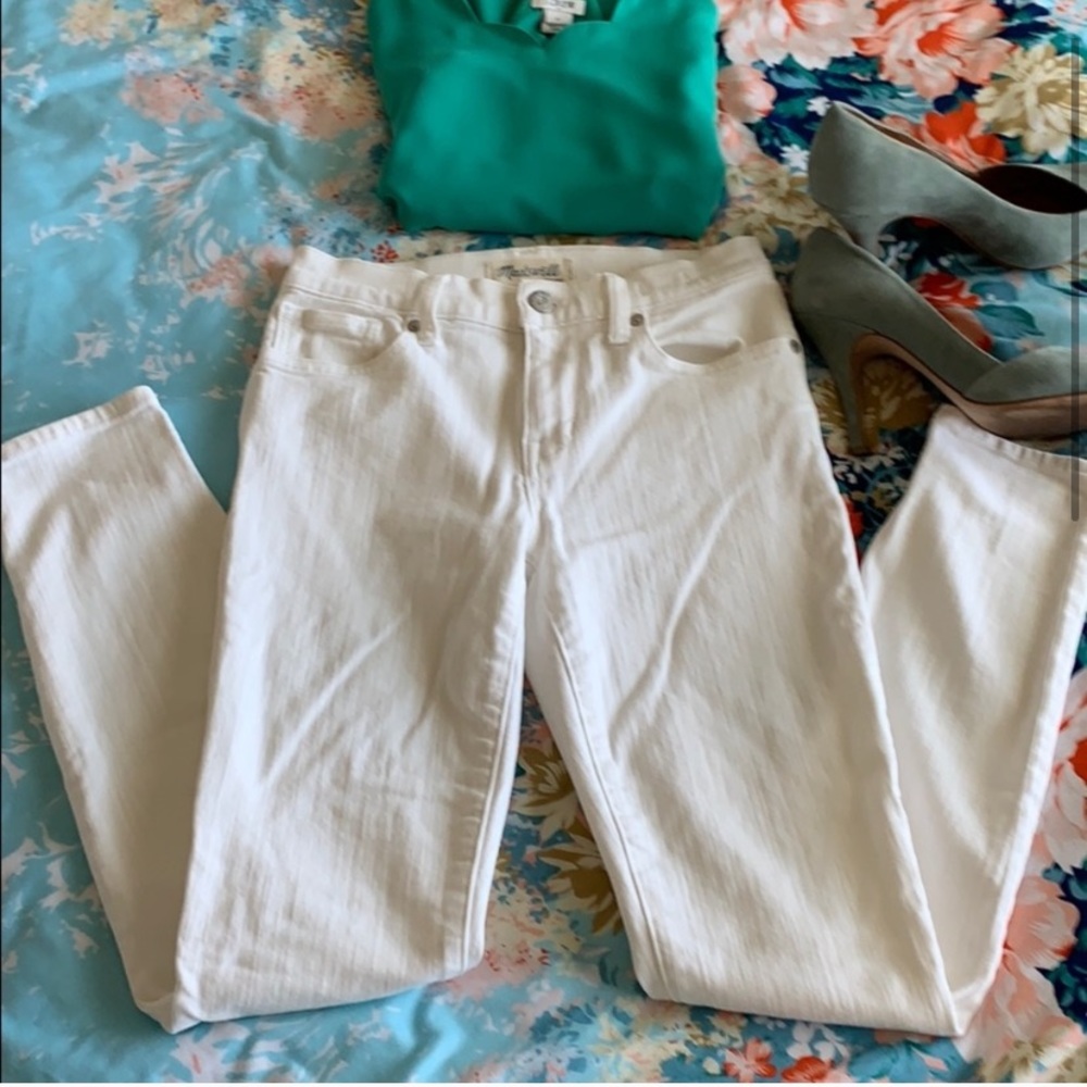 Madewell White Skinny Jeans